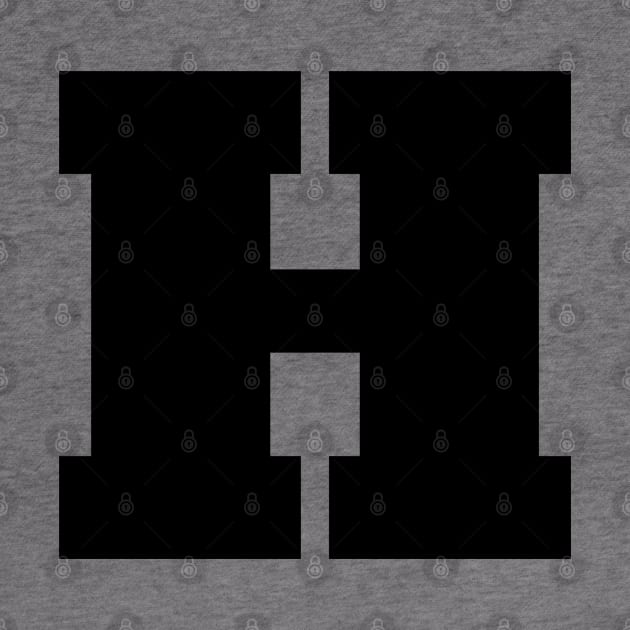 Alphabet H (Uppercase letter h), Letter H by maro_00